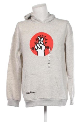 Мъжки суичър Keith Haring, Размер XXL, Цвят Сив, Цена 41,85 лв.