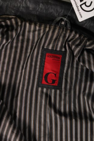 Ανδρικό δερμάτινο μπουφάν, Μέγεθος M, Χρώμα Μαύρο, Τιμή 16,67 €