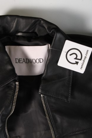 Ανδρικό δερμάτινο μπουφάν Deadwood, Μέγεθος M, Χρώμα Μαύρο, Τιμή 146,29 €
