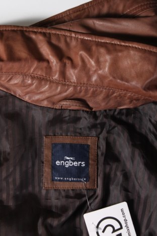 Pánska kožená bunda  Engbers, Veľkosť L, Farba Hnedá, Cena  64,07 €