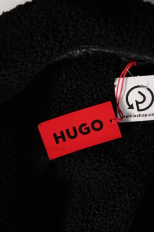 Ανδρικό δερμάτινο μπουφάν Hugo Boss, Μέγεθος S, Χρώμα Μαύρο, Τιμή 215,98 €