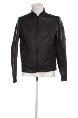 Ανδρικό δερμάτινο μπουφάν Hugo Boss, Μέγεθος M, Χρώμα Μαύρο, Τιμή 576,29 €