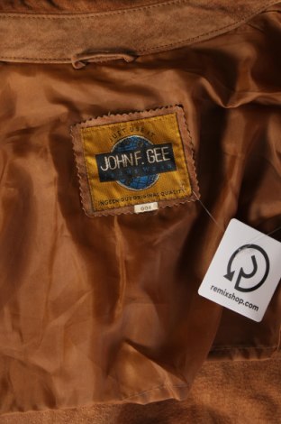 Pánska kožená bunda  John F. Gee, Veľkosť L, Farba Hnedá, Cena  81,08 €