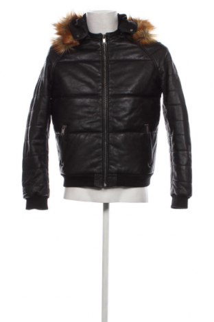 Pánska kožená bunda  Le Temps Des Cerises, Veľkosť M, Farba Čierna, Cena  117,63 €
