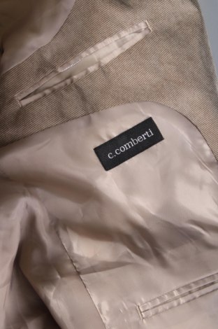Мъжко сако C.Comberti, Размер L, Цвят Бежов, Цена 19,80 лв.