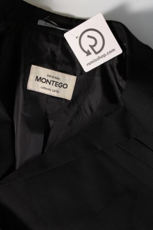 Herren Sakko Montego, Größe L, Farbe Schwarz, Preis 13,78 €