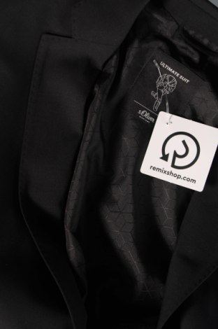 Ανδρικό σακάκι S.Oliver, Μέγεθος L, Χρώμα Μαύρο, Τιμή 36,02 €