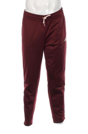 Ανδρικό αθλητικό παντελόνι Adidas, Μέγεθος L, Χρώμα Κόκκινο, Τιμή 25,36 €