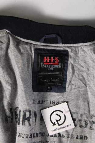 Ανδρικό μπουφάν H.I.S, Μέγεθος M, Χρώμα Μπλέ, Τιμή 17,81 €