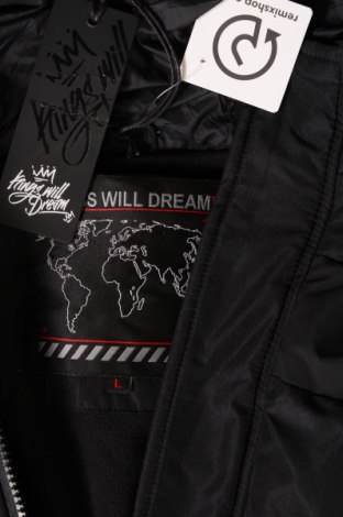 Ανδρικό μπουφάν Kings will Dream, Μέγεθος L, Χρώμα Μαύρο, Τιμή 78,40 €