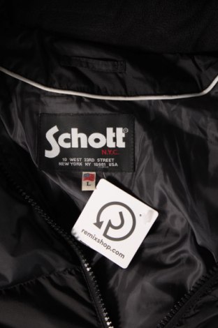 Мъжко яке Schott, Размер L, Цвят Черен, Цена 285,75 лв.