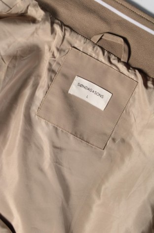 Ανδρικό μπουφάν Sondag & Sons, Μέγεθος L, Χρώμα  Μπέζ, Τιμή 19,85 €