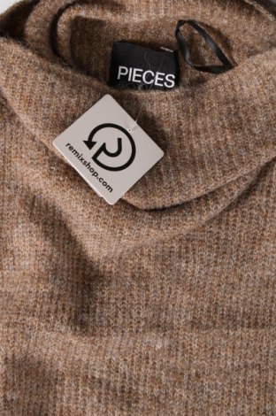 Φόρεμα Pieces, Μέγεθος M, Χρώμα  Μπέζ, Τιμή 7,52 €