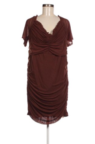 Kleid SHEIN, Größe 4XL, Farbe Braun, Preis € 61,48