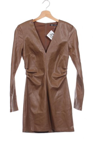 Kleid Zara, Größe S, Farbe Braun, Preis € 10,33