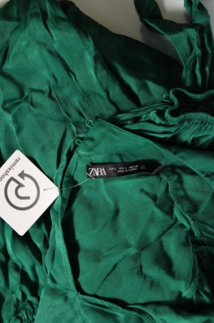 Рокля Zara, Размер L, Цвят Зелен, Цена 35,63 лв.