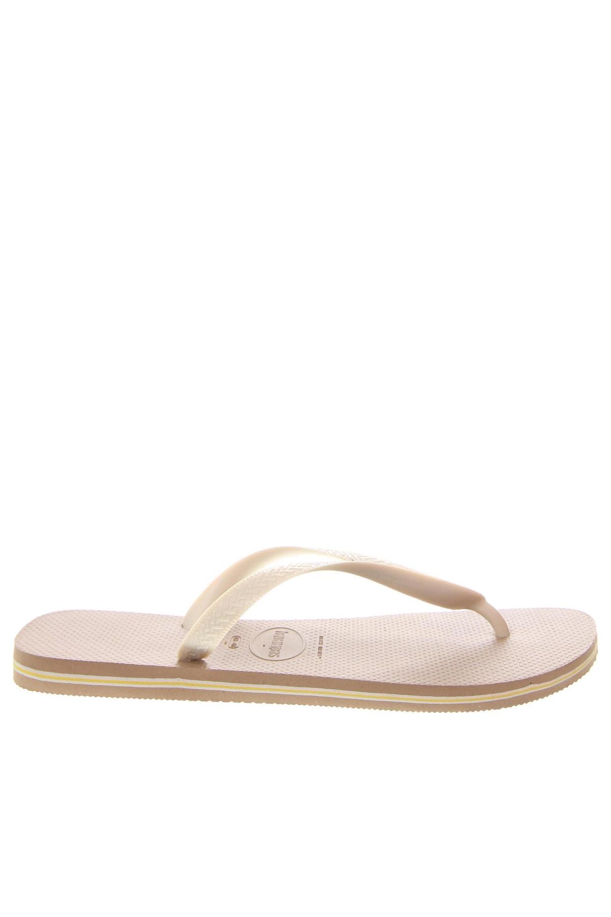 Hausschuhe Havaianas, Größe 45, Farbe Ecru, Preis 6,13 €