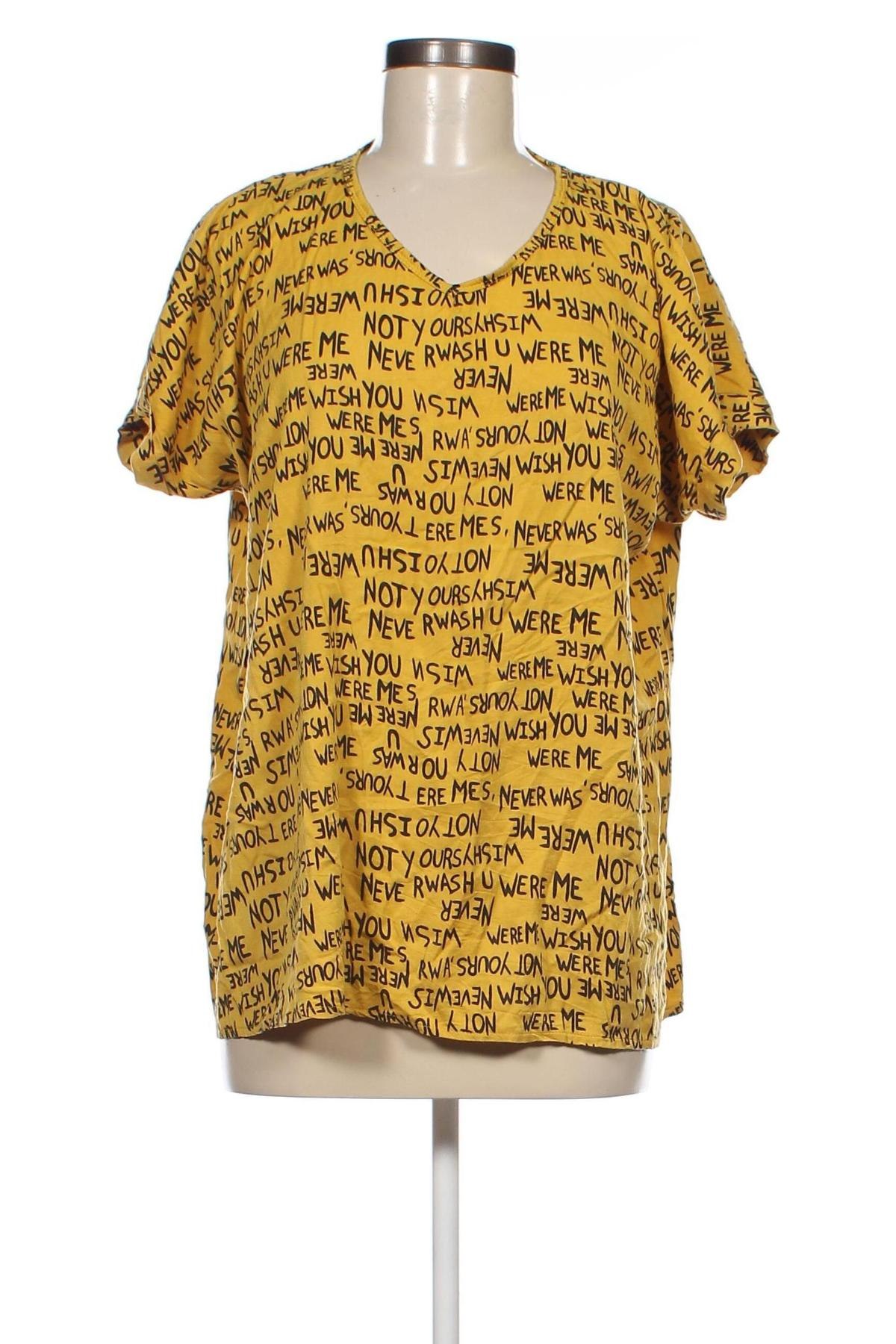 Damen Shirt, Größe 3XL, Farbe Gelb, Preis 5,77 €