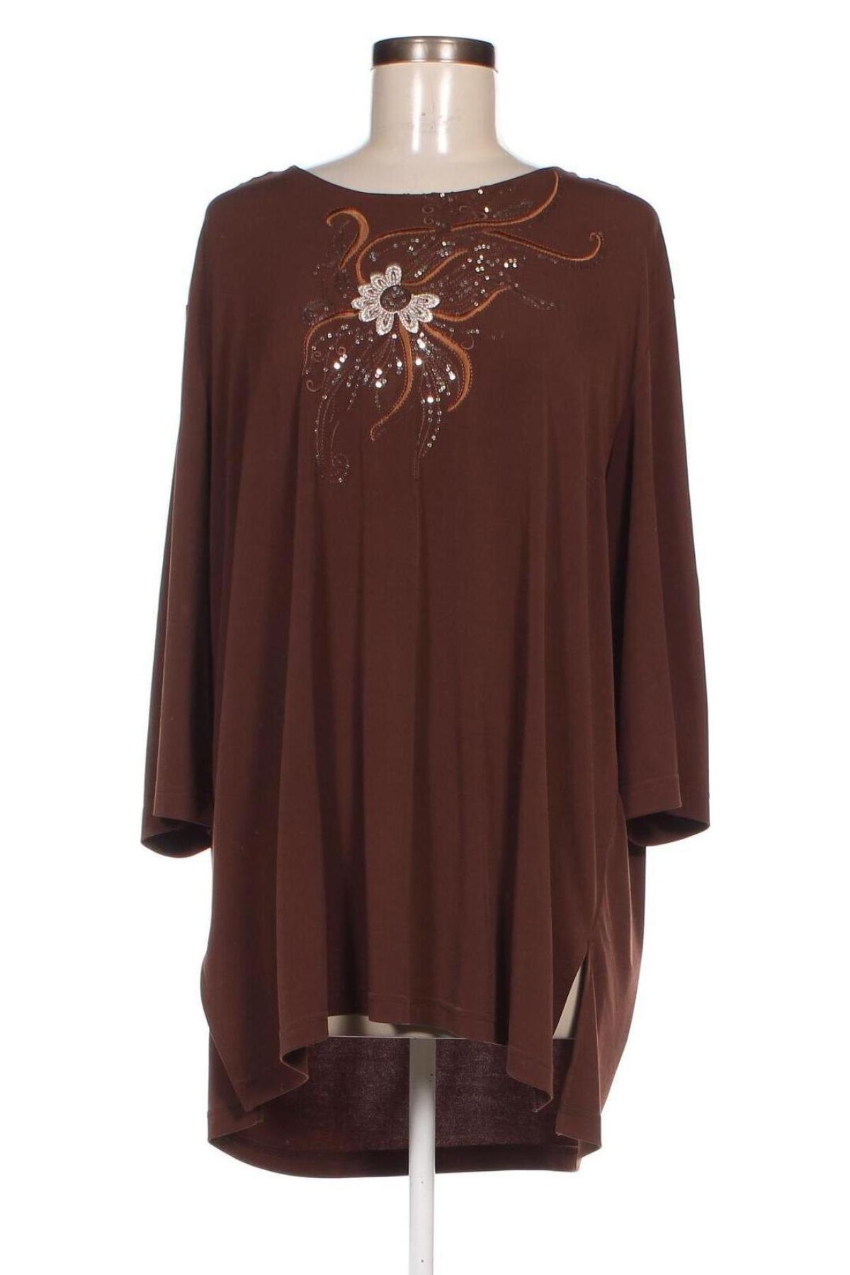 Γυναικεία μπλούζα, Μέγεθος XL, Χρώμα Καφέ, Τιμή 5,70 €