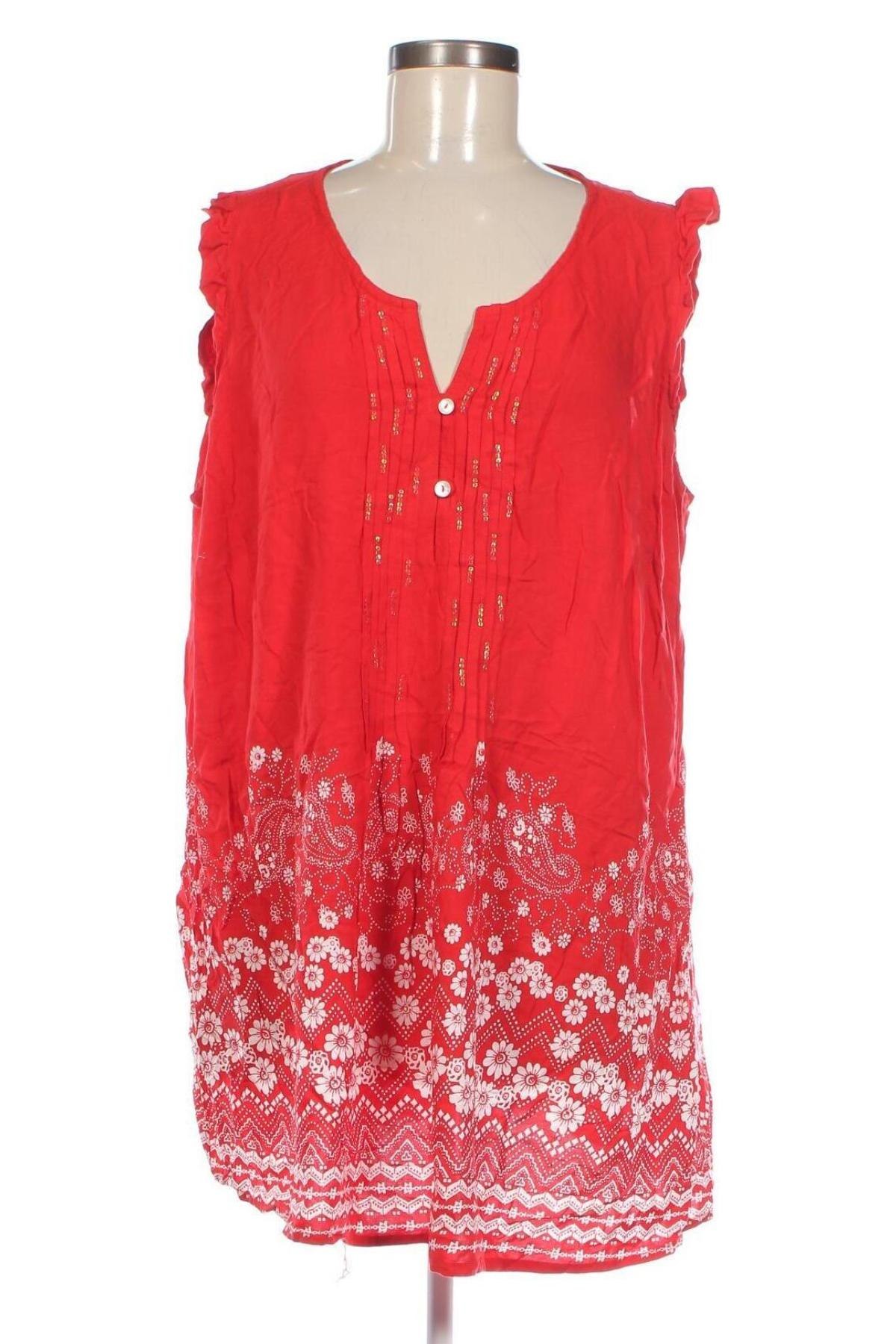 Γυναικεία μπλούζα, Μέγεθος 3XL, Χρώμα Κόκκινο, Τιμή 11,75 €