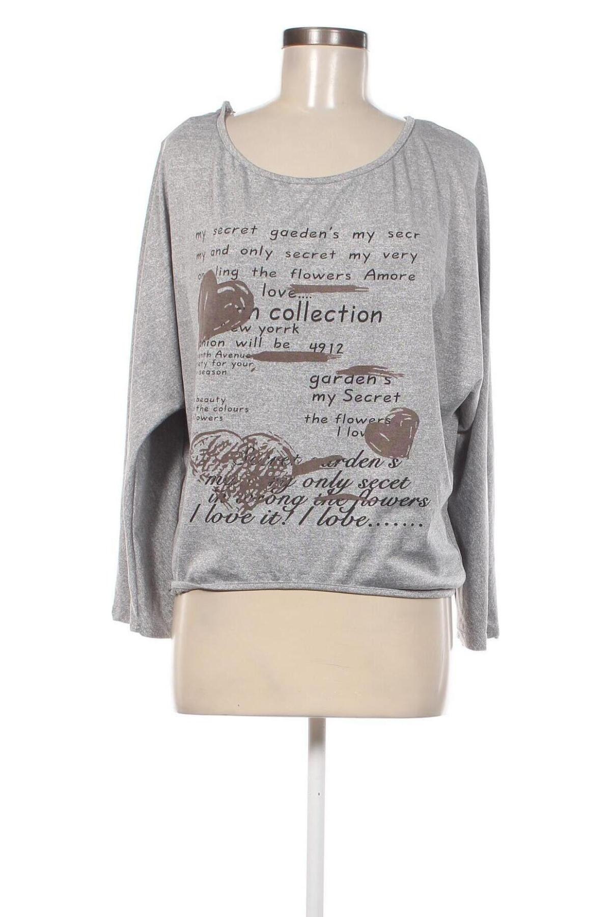 Γυναικεία μπλούζα, Μέγεθος XL, Χρώμα Γκρί, Τιμή 7,05 €