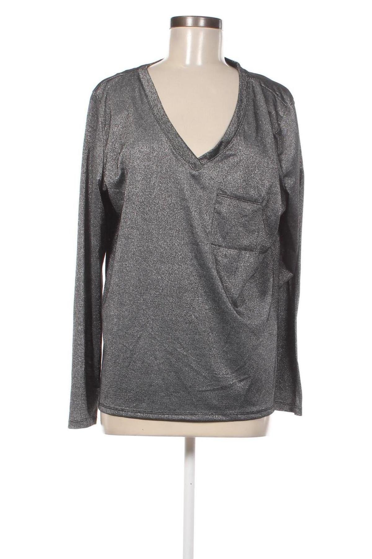 Дамска блуза, Размер XXL, Цвят Сребрист, Цена 9,50 лв.