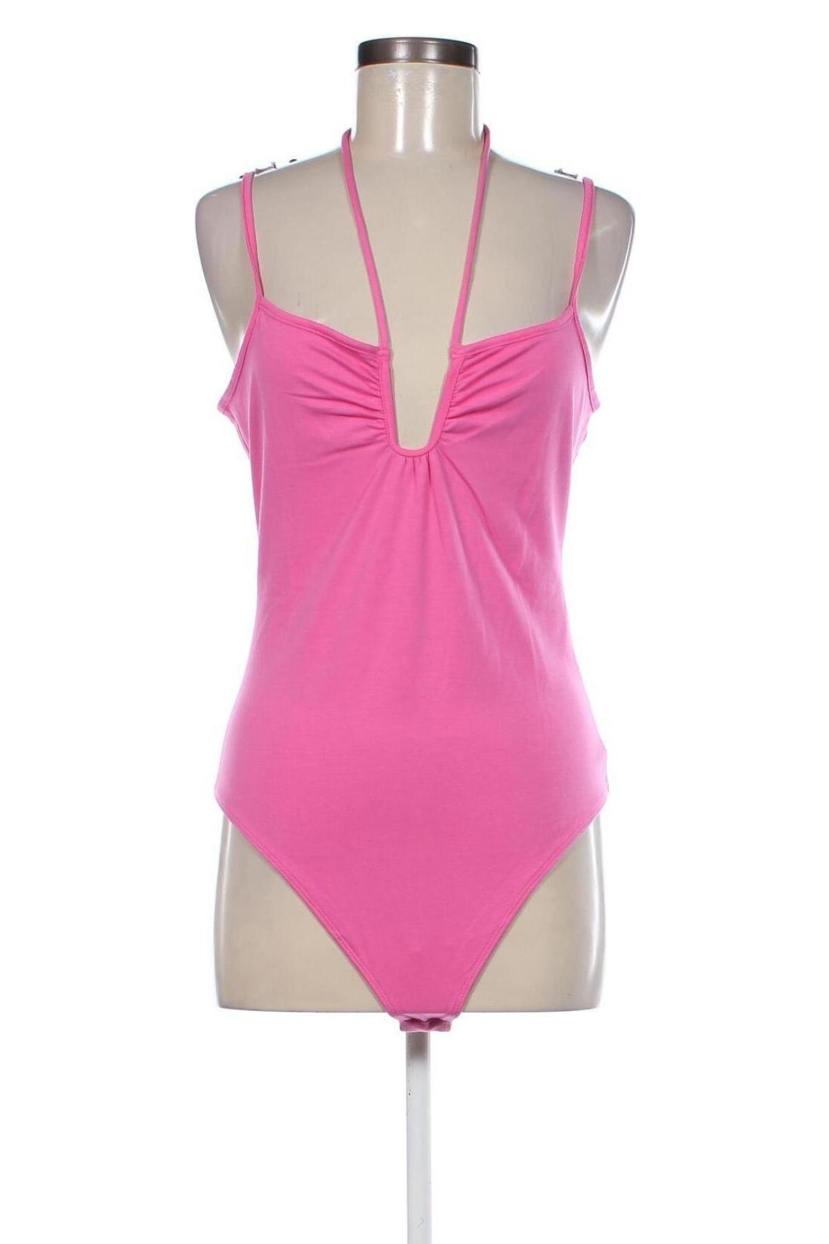 Γυναικεία μπλούζα-Κορμάκι Gina Tricot, Μέγεθος L, Χρώμα Ρόζ , Τιμή 7,99 €
