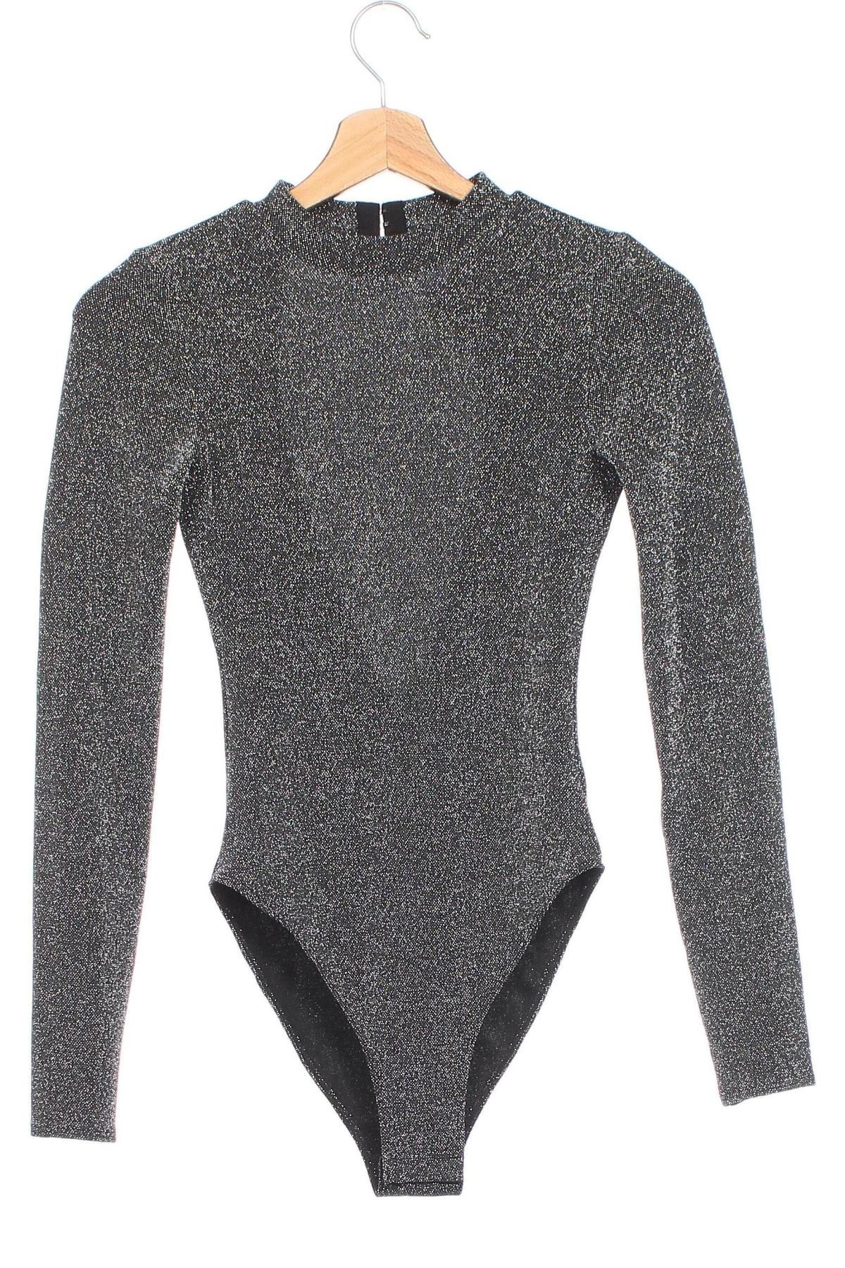 Damenbluse-Body H&M Divided, Größe XS, Farbe Silber, Preis 15,86 €