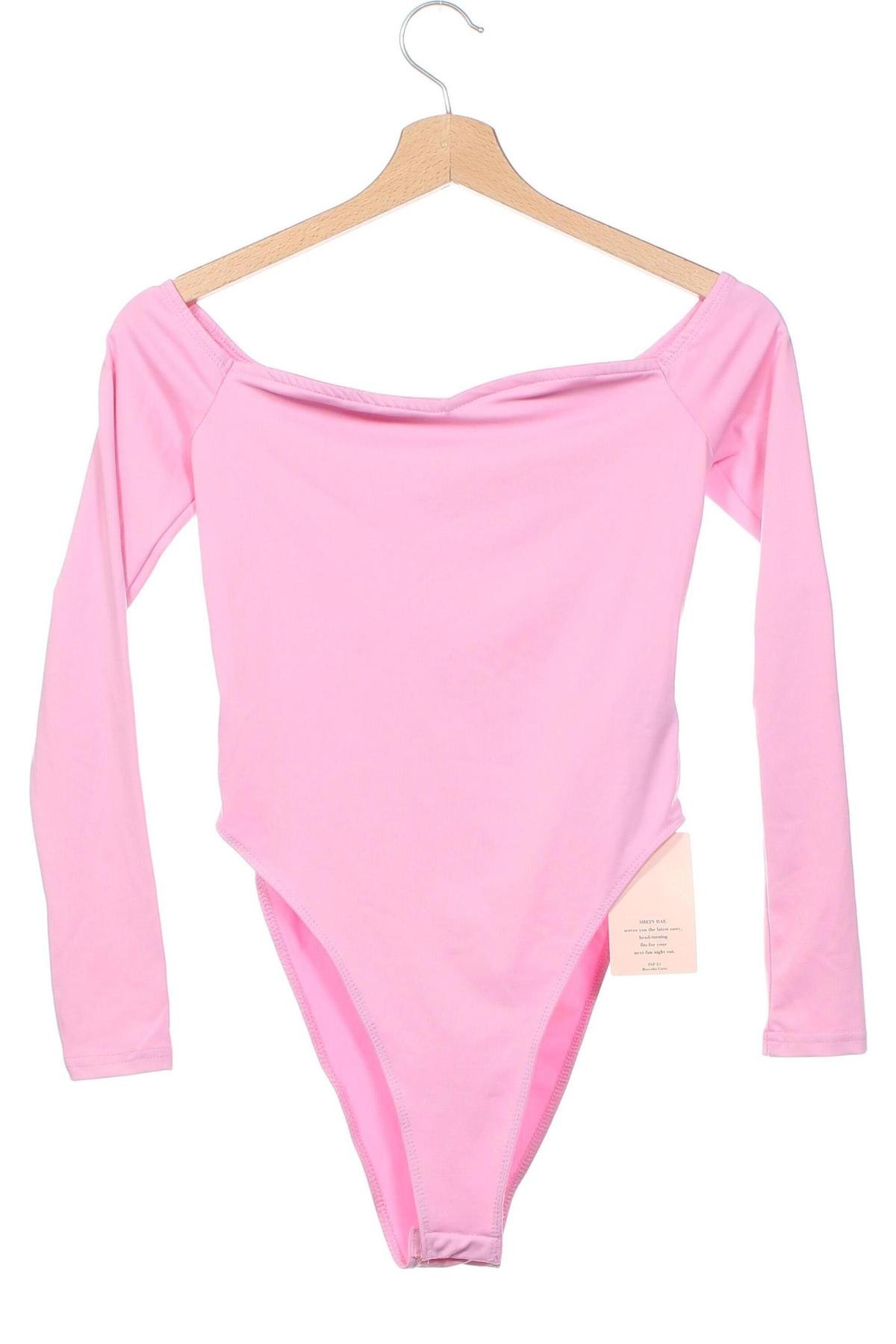 Γυναικεία μπλούζα-Κορμάκι SHEIN, Μέγεθος XS, Χρώμα Ρόζ , Τιμή 9,04 €