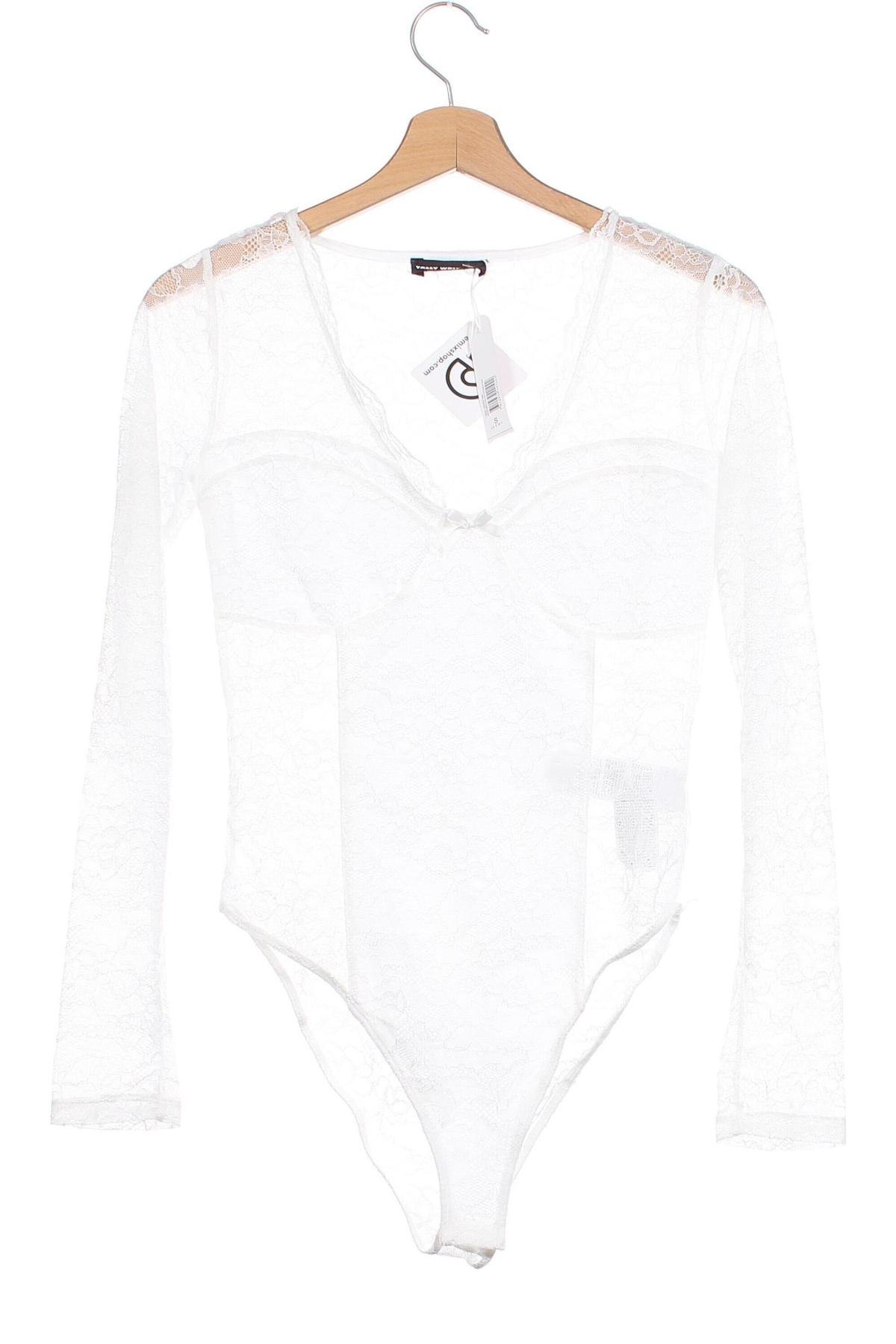 Γυναικεία μπλούζα-Κορμάκι Tally Weijl, Μέγεθος S, Χρώμα Λευκό, Τιμή 7,99 €