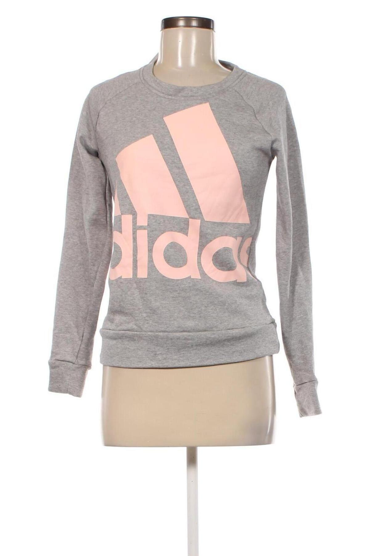 Γυναικεία μπλούζα Adidas, Μέγεθος XS, Χρώμα Γκρί, Τιμή 21,03 €