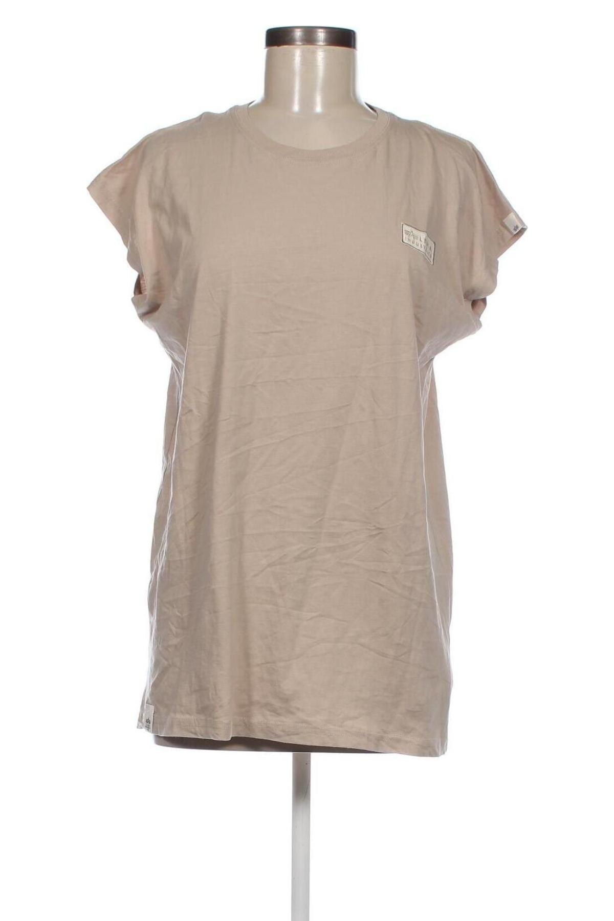 Γυναικεία μπλούζα Alpha Industries, Μέγεθος L, Χρώμα  Μπέζ, Τιμή 16,33 €