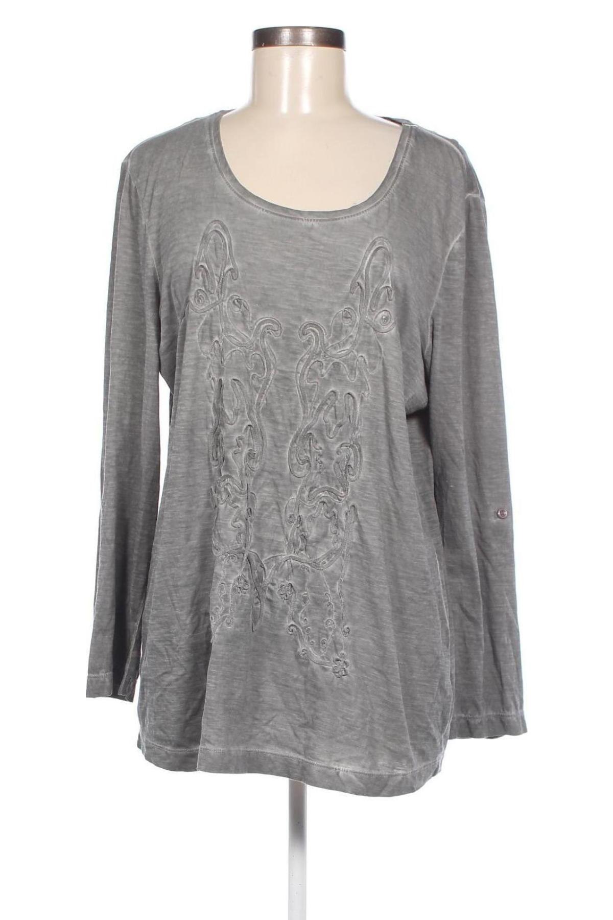Γυναικεία μπλούζα Ambria, Μέγεθος L, Χρώμα Γκρί, Τιμή 4,11 €