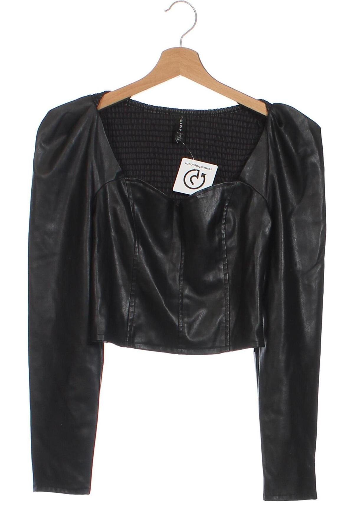 Дамска блуза Amisu, Размер XS, Цвят Черен, Цена 11,42 лв.