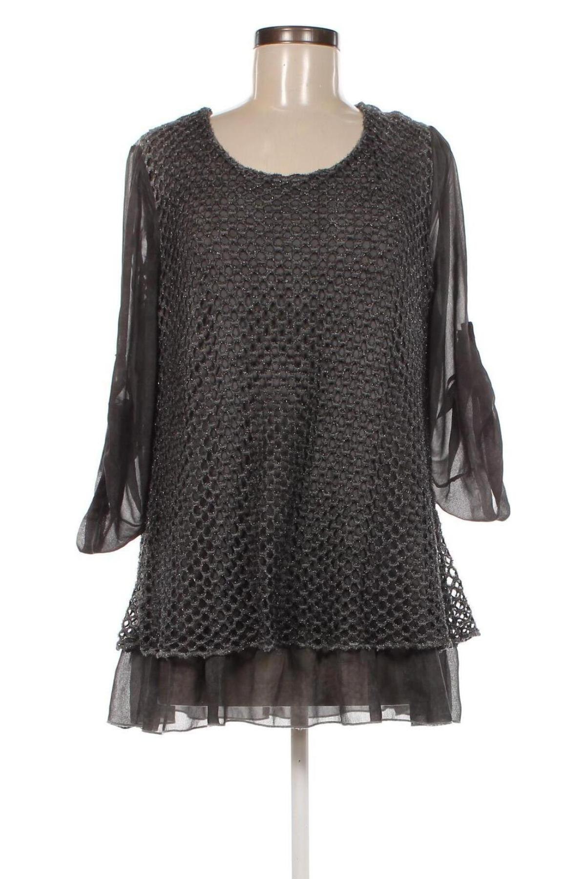 Γυναικεία μπλούζα Andrea, Μέγεθος XL, Χρώμα Γκρί, Τιμή 6,46 €