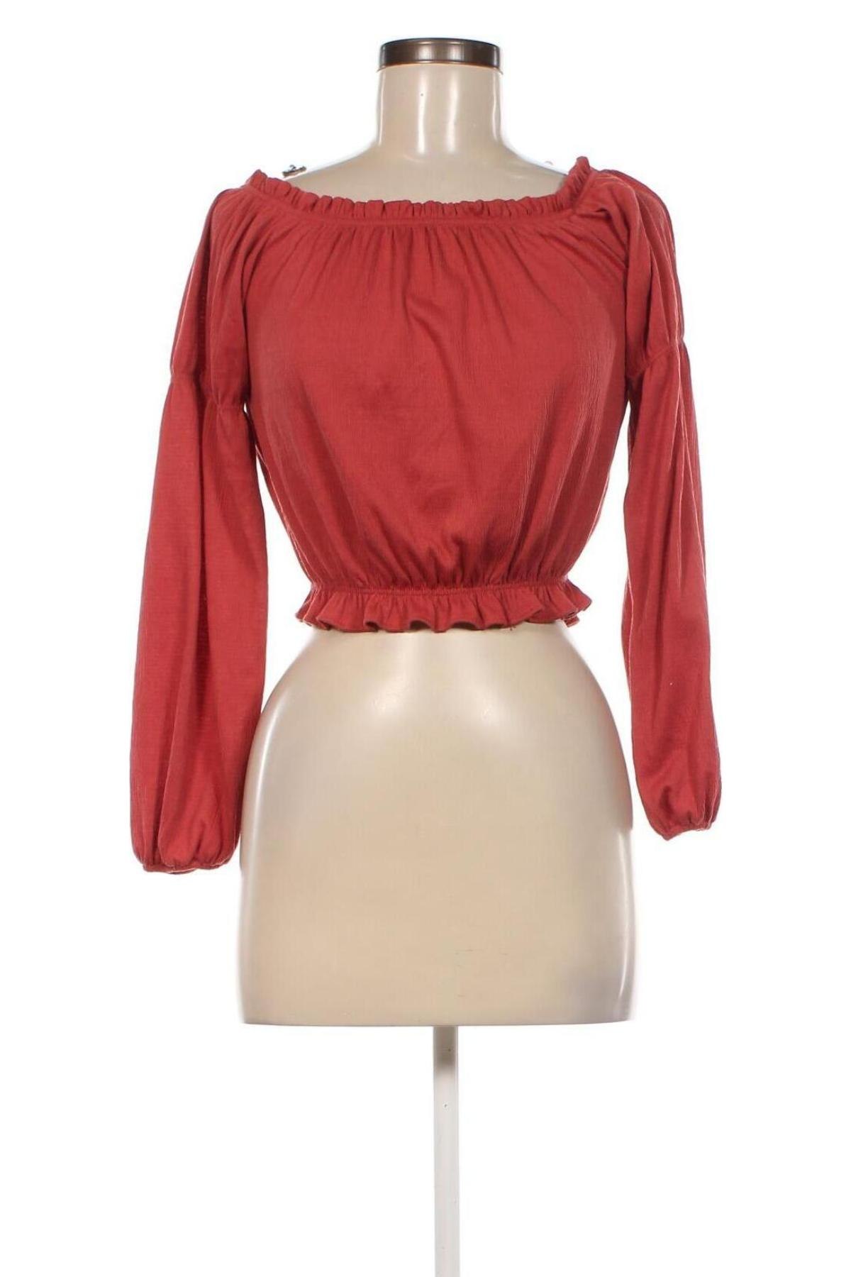 Damen Shirt Bershka, Größe XS, Farbe Braun, Preis € 6,61