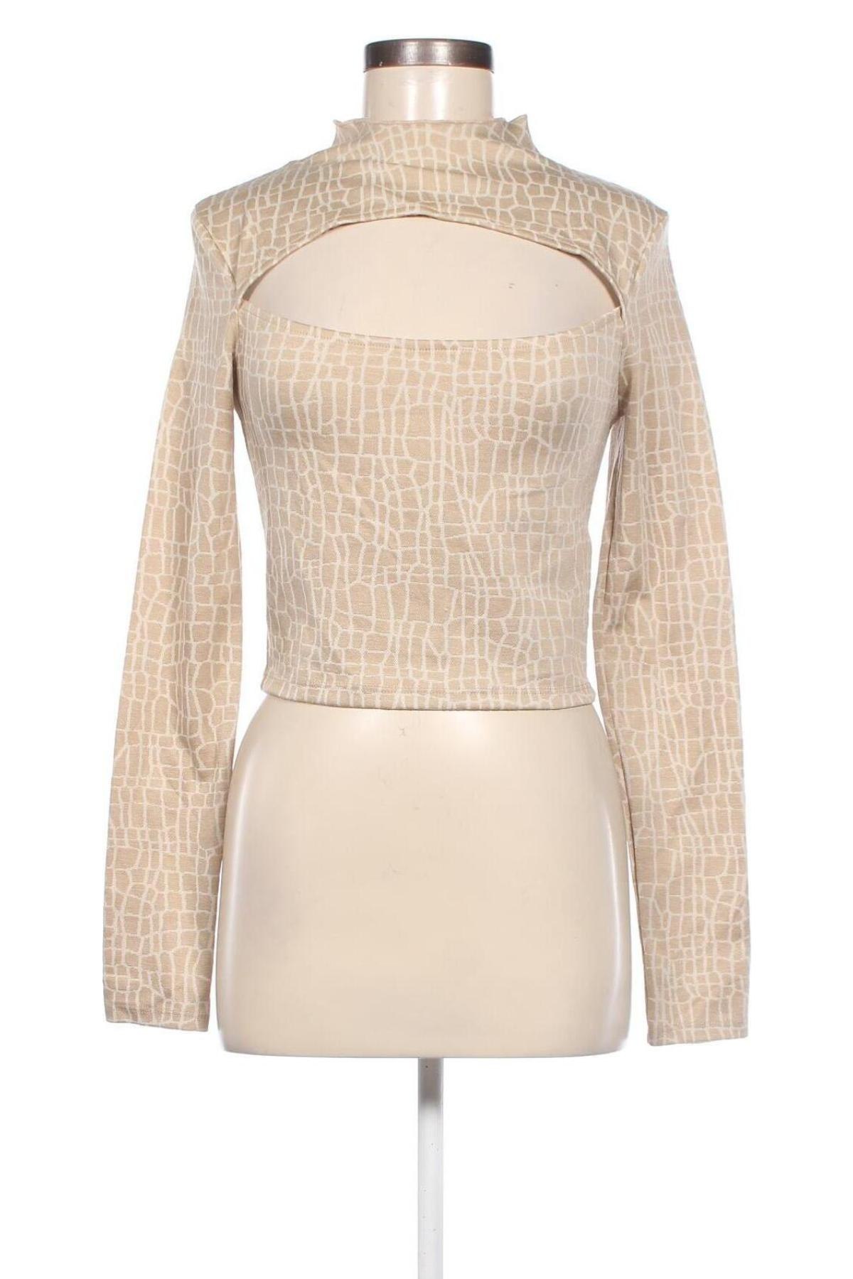 Damen Shirt Bershka, Größe L, Farbe Beige, Preis € 7,27