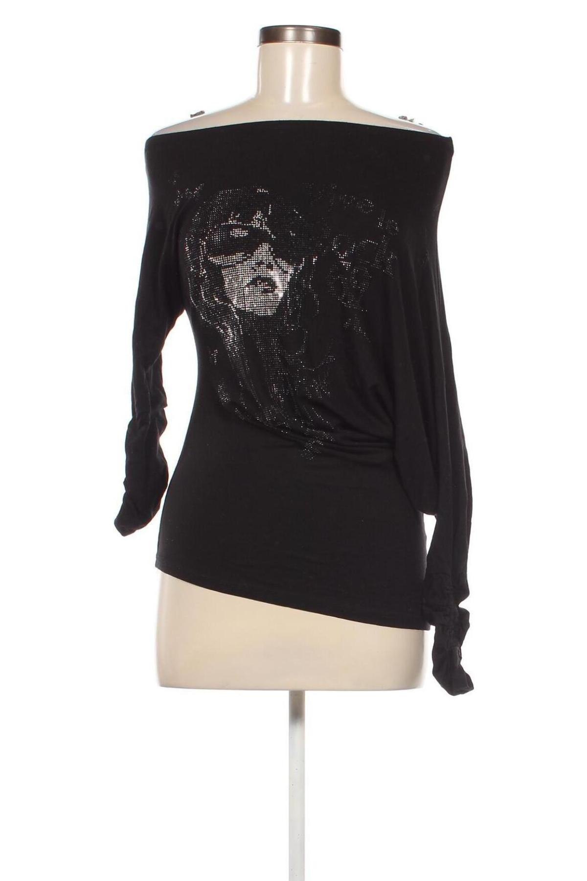 Дамска блуза, Размер M, Цвят Черен, Цена 15,68 лв.