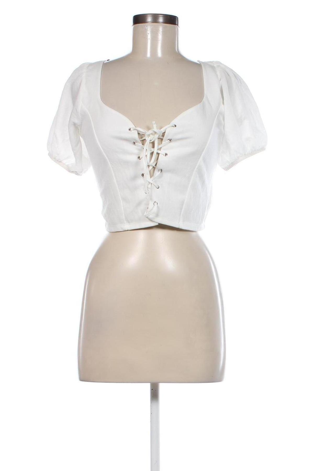 Γυναικεία μπλούζα Bik Bok, Μέγεθος XS, Χρώμα Λευκό, Τιμή 4,70 €