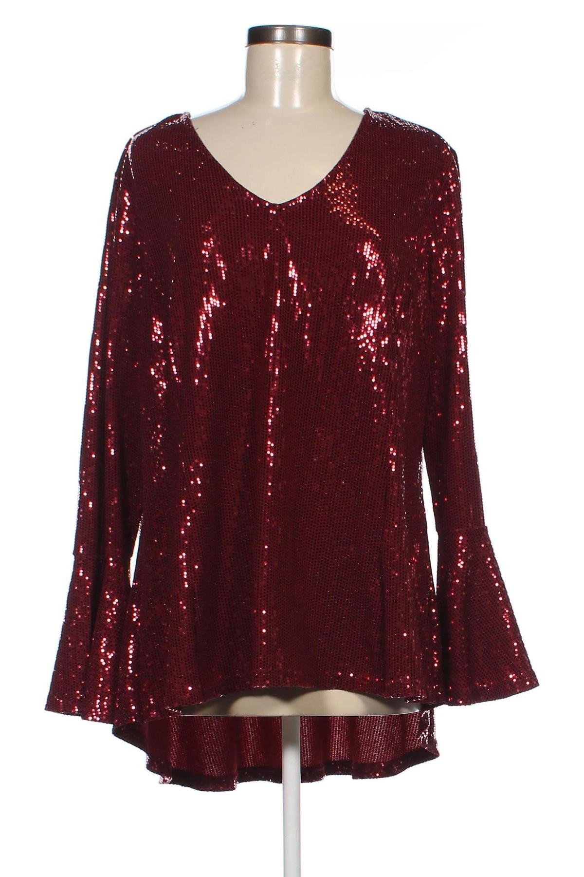 Дамска блуза Body Flirt, Размер XXL, Цвят Червен, Цена 10,91 лв.
