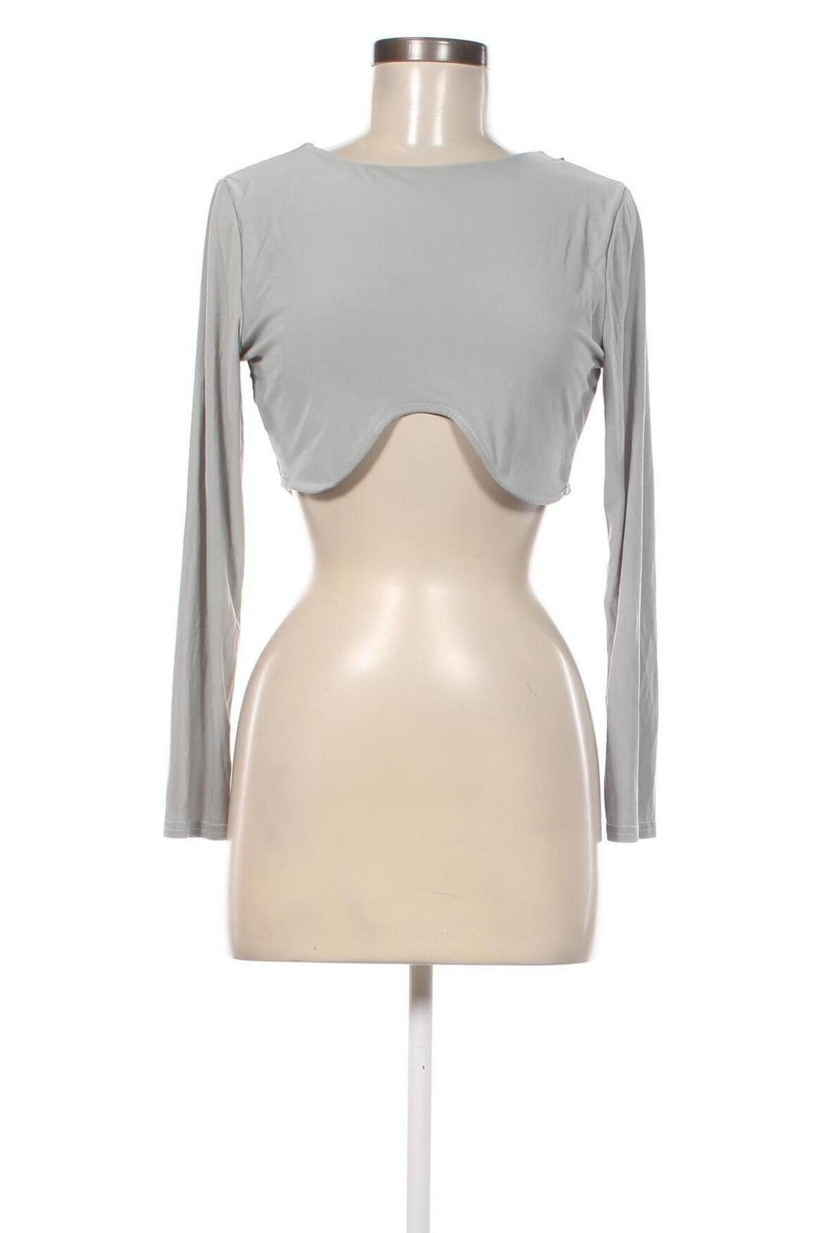 Damen Shirt Boohoo, Größe L, Farbe Grau, Preis 7,27 €