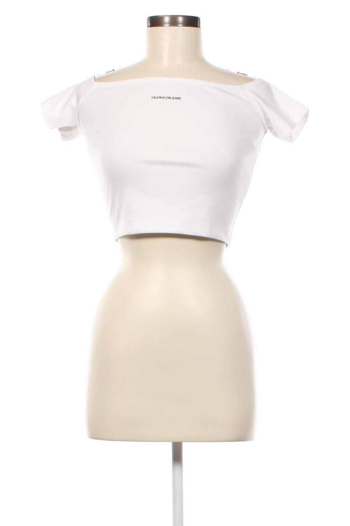 Damen Shirt Calvin Klein, Größe S, Farbe Weiß, Preis 48,25 €