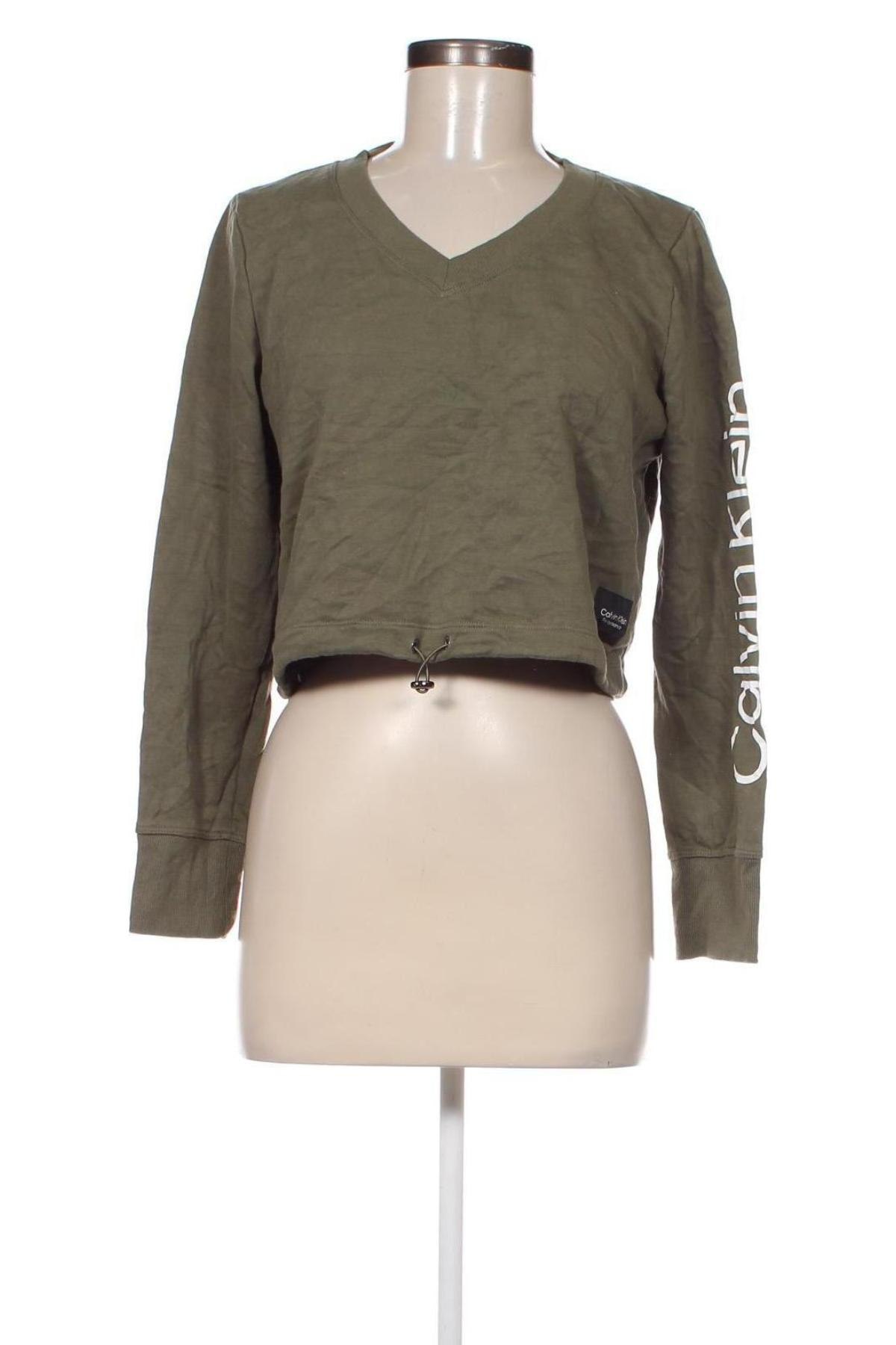 Damen Shirt Calvin Klein, Größe M, Farbe Grün, Preis 34,06 €