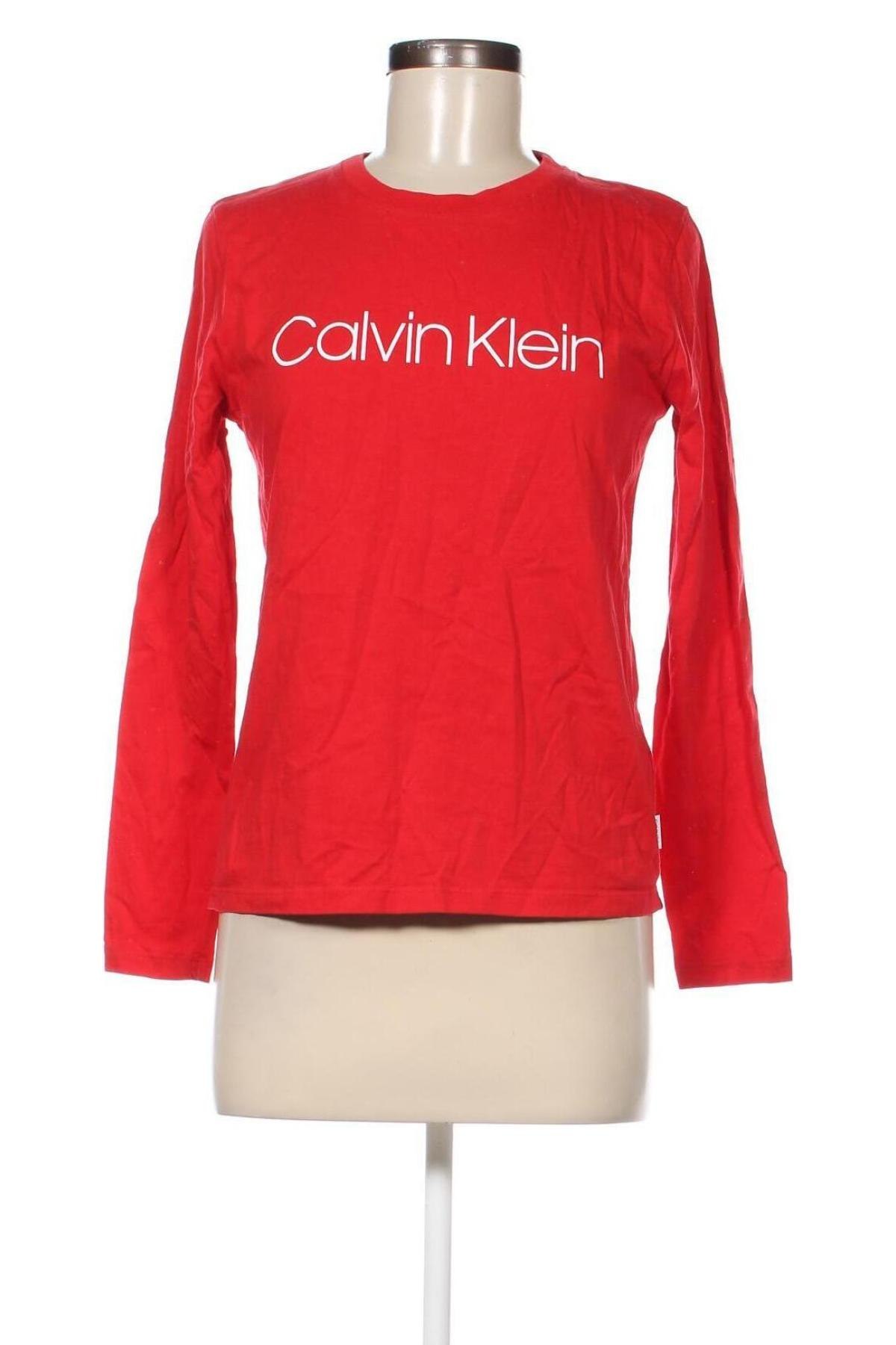 Női blúz Calvin Klein, Méret S, Szín Piros, Ár 12 418 Ft