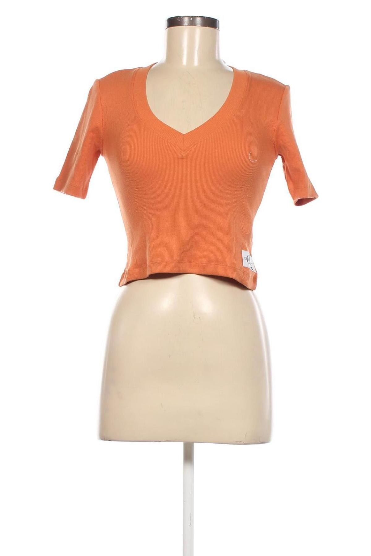 Damen Shirt Calvin Klein Jeans, Größe XS, Farbe Orange, Preis € 28,95