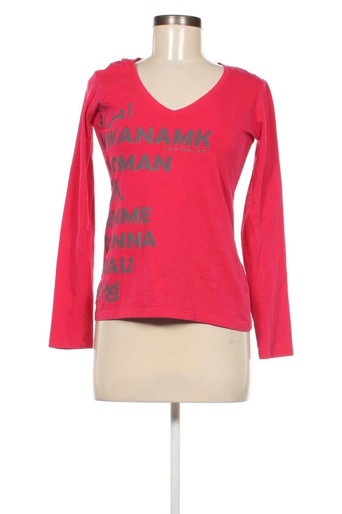 Damen Shirt Calvin Klein Jeans, Größe M, Farbe Rosa, Preis 28,04 €