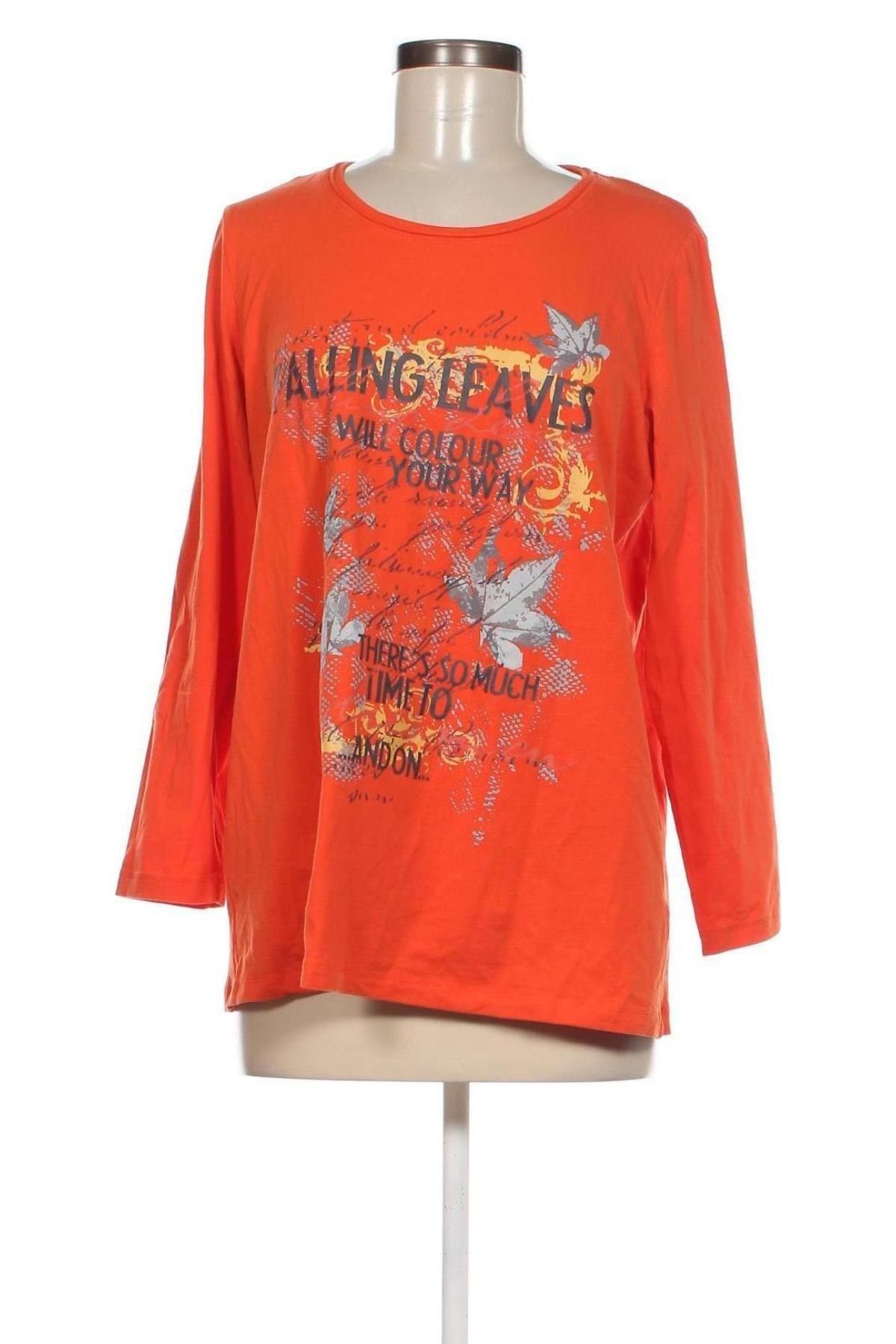 Дамска блуза Cecilia Classics, Размер XL, Цвят Оранжев, Цена 11,40 лв.