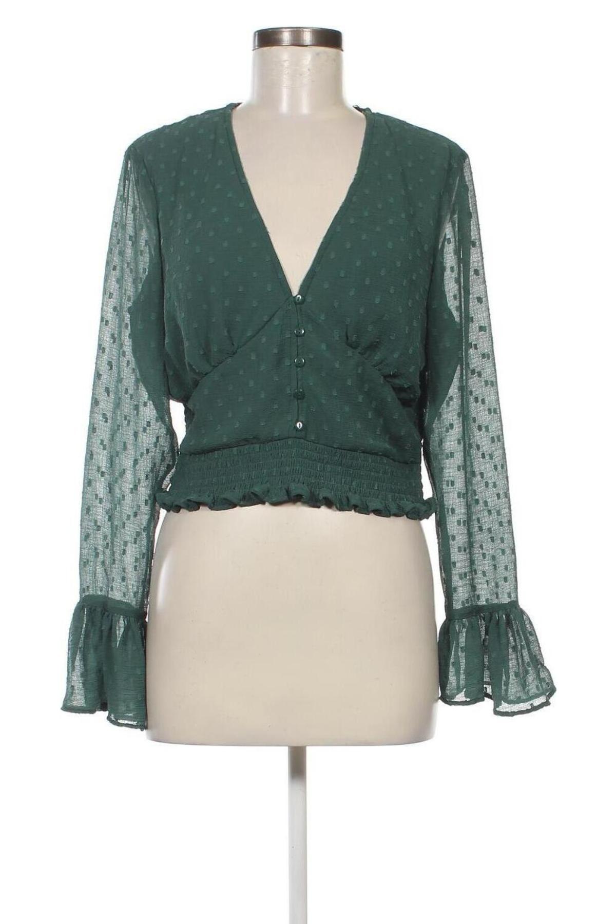 Γυναικεία μπλούζα Clockhouse, Μέγεθος L, Χρώμα Πράσινο, Τιμή 11,75 €