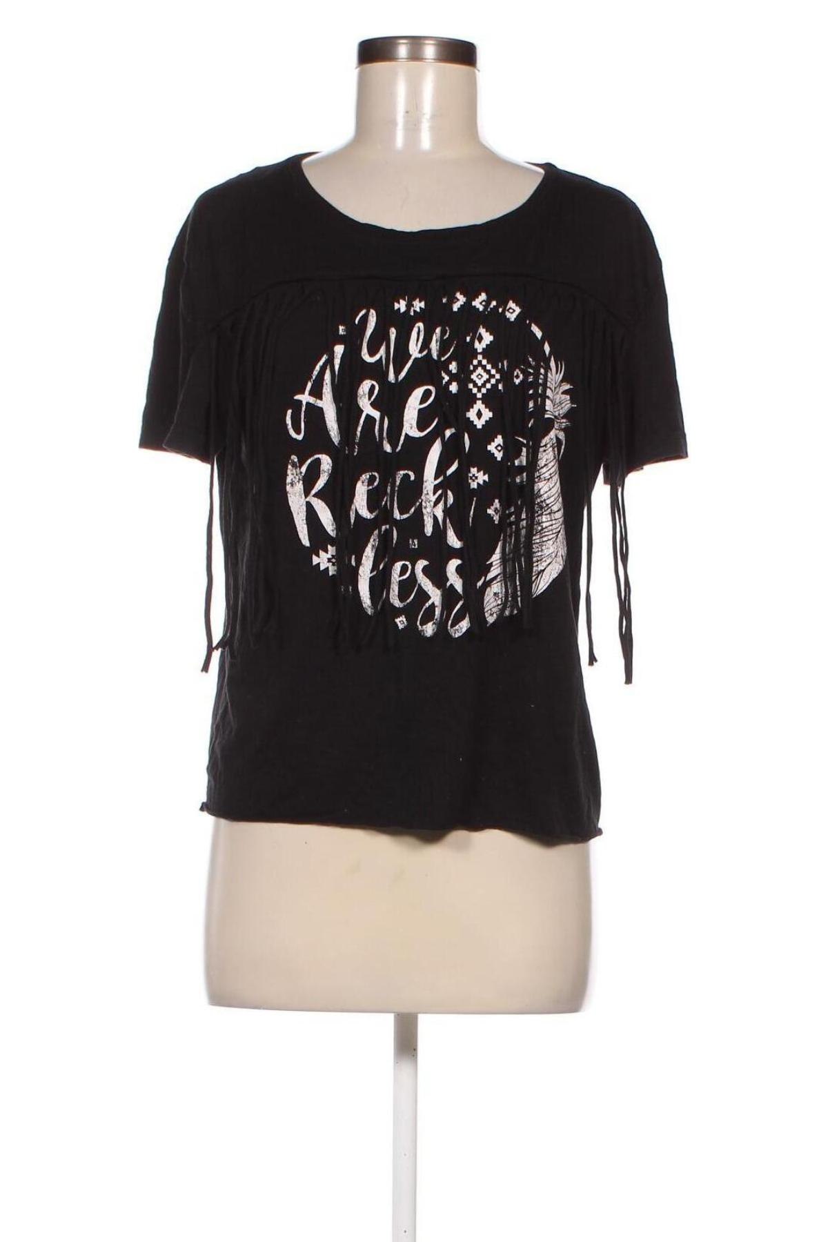 Γυναικεία μπλούζα Cropp, Μέγεθος L, Χρώμα Μαύρο, Τιμή 9,91 €