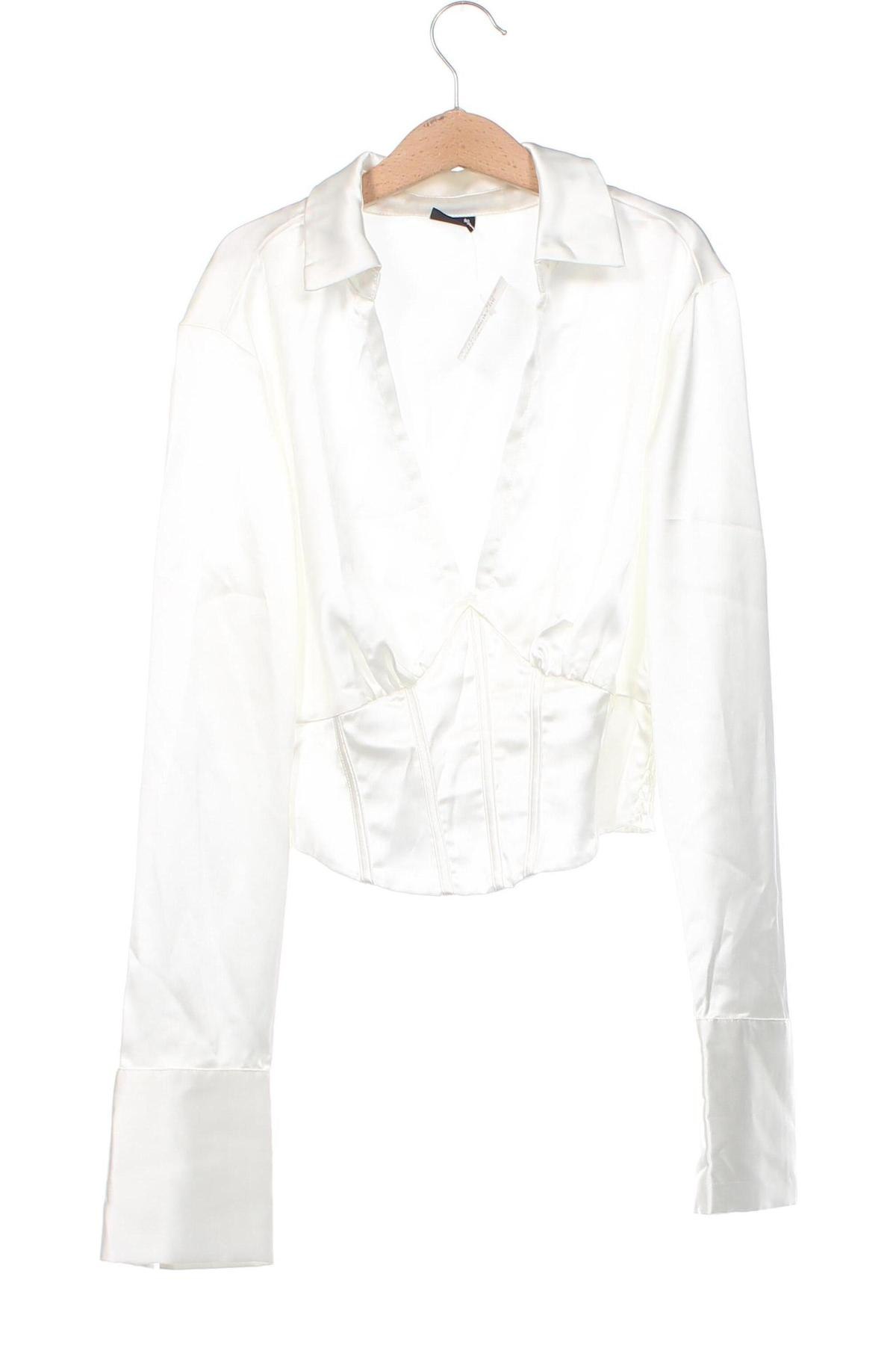 Damen Shirt Gina Tricot, Größe XS, Farbe Weiß, Preis 6,14 €